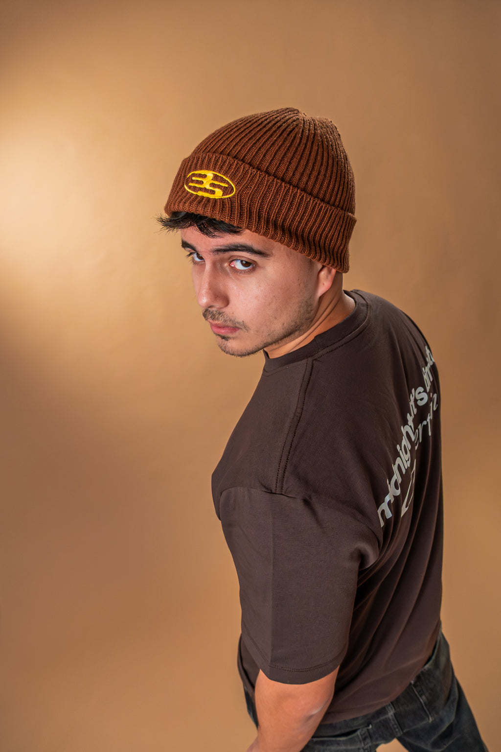 “Midnight” Brown Beanie