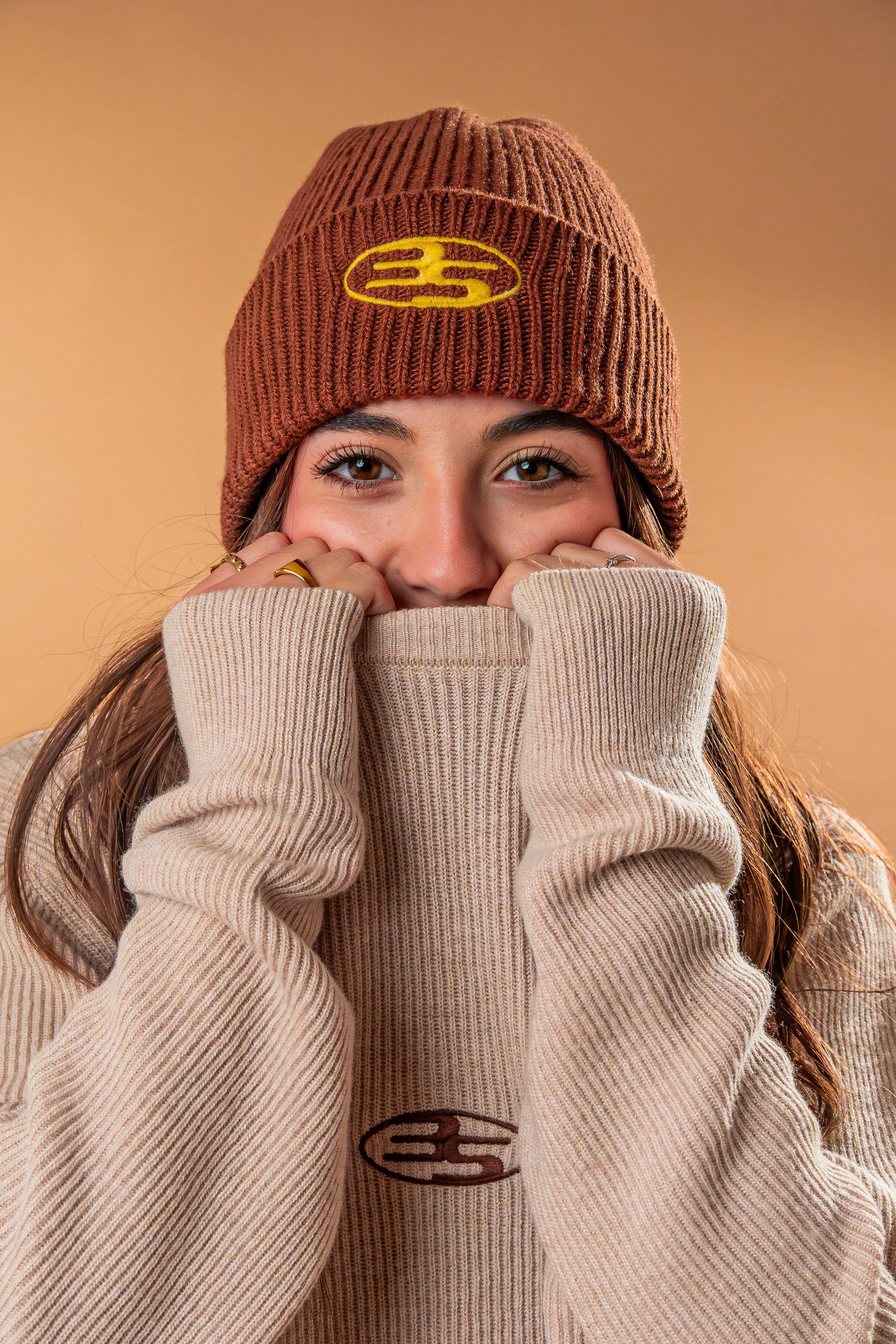 “Midnight” Brown Beanie