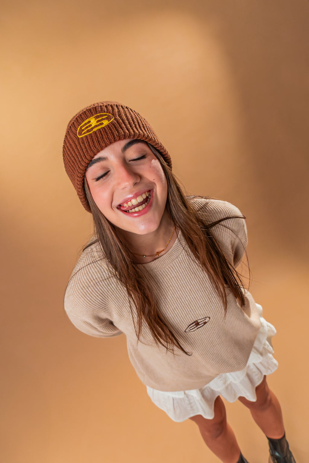 “Midnight” Brown Beanie